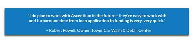Text of quote from Robert Powell stating that he would work with Ascentium Capital again in the future 