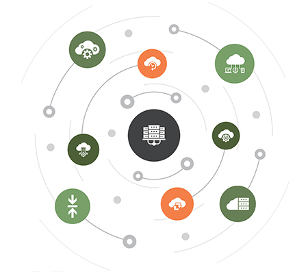 diagram depicting enterprise cloud storage concepts