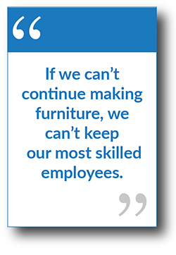 paul mougel quote if we can't continue making furniture we can't keep our most skilled employees